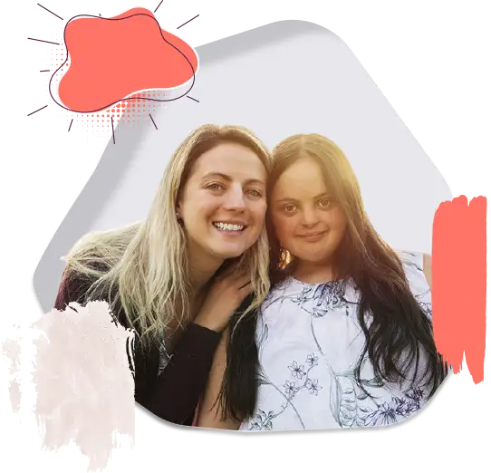 NDIS Services - Two Girls Smiling