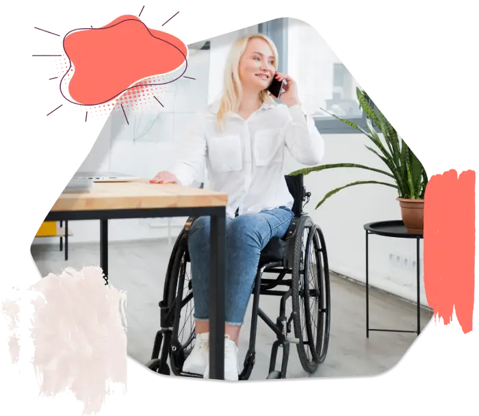 NDIS Services - Lady Talking on phone