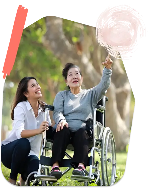 NDIS Services - A lady and Girl Smiling