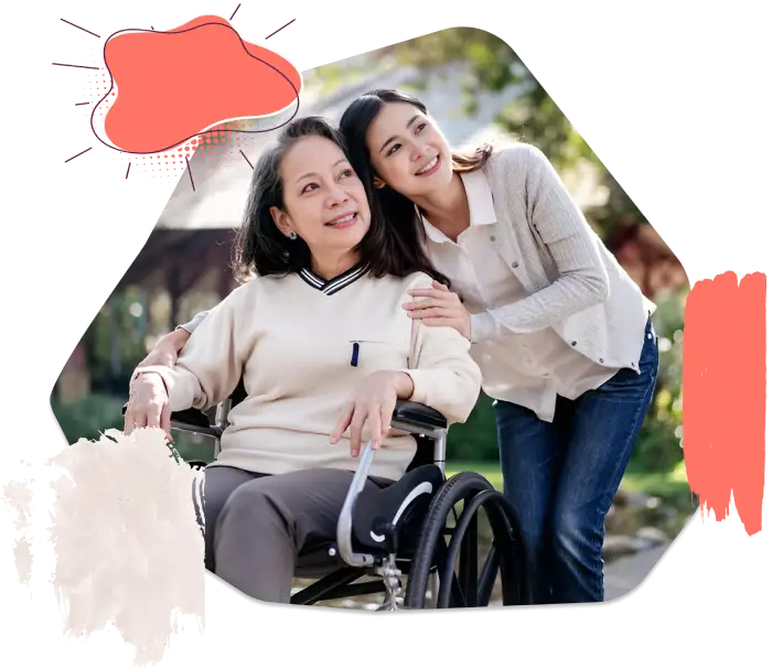 NDIS Services - A lady and Girl Smiling