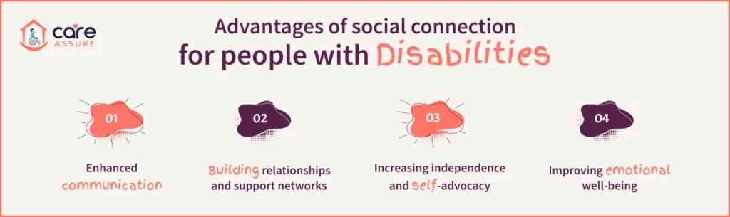 Advantages of social connection for people with disabilities